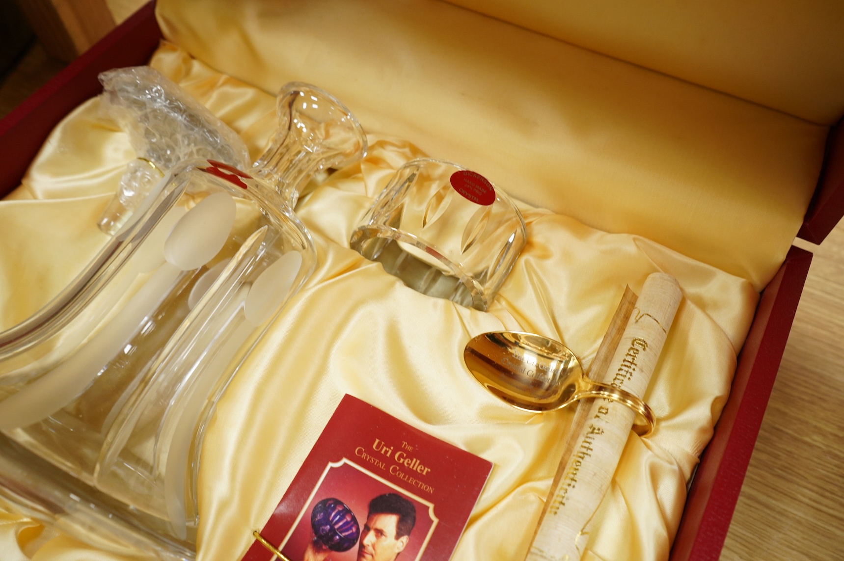 The Uri Geller Crystal Collection - three cased sets by Dickenson Crystal